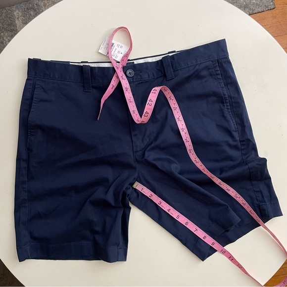 J. Crew Factory Men’s 9” Flex Chino Short Navy Size 33 New - Picture 2 of 7